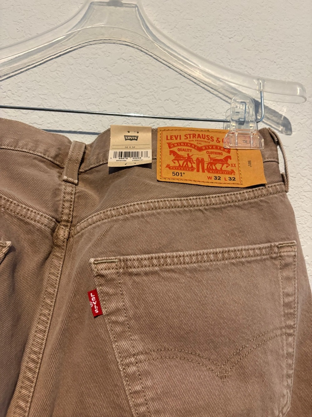 Levi's Straight Leg Jeans in Brown - Picture 7 of 8
